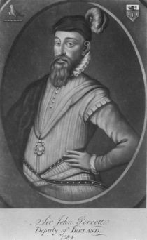 Sir John Perrot, engraved by Valentine Green von George Powle