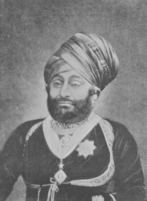 Maharaja Mansinhji II, Raj Sahib of Dhrangadhra by English Photographer