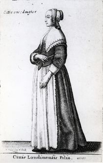 London Citizen's Daughter, 1643 von Wenceslaus Hollar