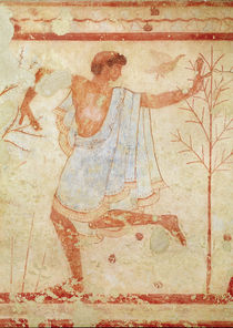 Dancer in a Blue Tunic from the Tomb of the Triclinium von Etruscan