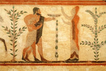 Man and child before the dead Heroisee by Etruscan