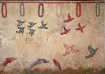 Aquatic birds and leaping dolphins by Etruscan