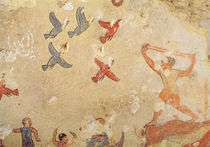 Hunter of birds, from the Tomb of Hunting and Fishing by Etruscan