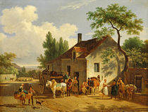 View of a village, 1839 von Jean Francois Demay