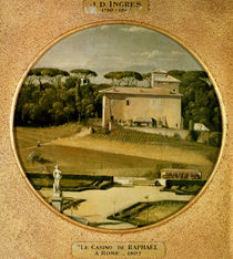 'Casino of Raphael' in the gardens of the Villa Borghese von Jean Auguste Dominique Ingres