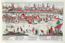Panoramic view of Constantinople by German School