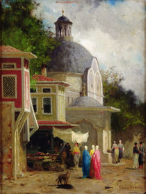 Constantinople, view of the Brutus column by Fabius Brest