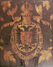 Coat of Arms of Charles V, Holy Roman Emperor, 1558 (oil on panel by Flemish School