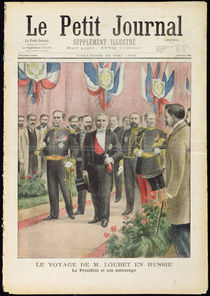 The arrival of President Loubet in Russia for a state visit by French School