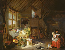 Interior of a farmhouse von Hendrik Martensz Sorgh