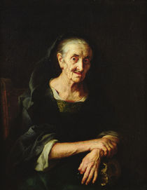 Portrait of an Old Woman by Italian School