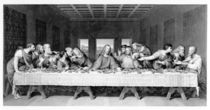 The Last Supper, engraved by Frederick Bacon von Leonardo Da Vinci