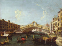 The Rialto in Venice by Canaletto