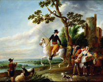 A Romantic Meeting von Louis Joseph Watteau