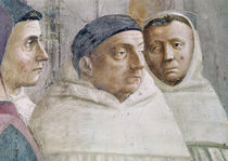 Detail of two monks, from the Raising of the Son of Theophilus von T. & Lippi, F. Masaccio