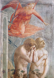 Detail of Adam and Eve Banished from Paradise by Tommaso Masaccio