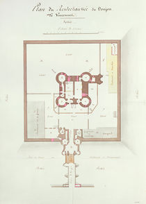 Ground floor plan of the Keep at Vincennes by French School