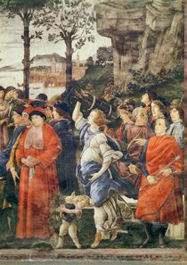 The Purification of the Leper and the Temptation of Christ von Sandro Botticelli