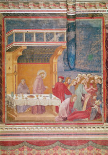 Saint Francis predicts the death of a Knight in Celano von Giotto di Bondone