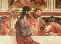 The Last Supper, detail of Saints John and Peter by Andrea del Castagno