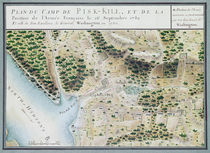 Map of Fisk-Kill and the position of the French army in 1782 by F. Dubourg