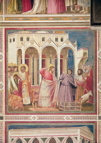 Jesus Chasing the Merchants from the Temple by Giotto di Bondone