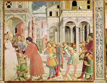 St. Augustine is led by his parents at the School of Tagaste by Benozzo di Lese di Sandro Gozzoli