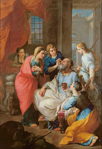 Tobias healing his father's sight by Pierre Parrocel
