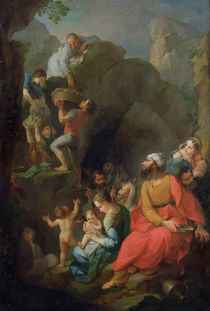 Tobit escaping captivity with his companions von Pierre Parrocel