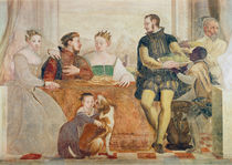 Detail of The Banquet, c.1570 von Giovanni Antonio Fasolo