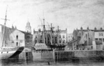 The Gun Dock at Wapping, 1850 von Thomas Hosmer Shepherd