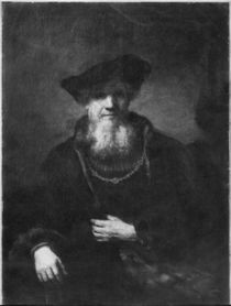 Portrait of a rabbi by Rembrandt Harmenszoon van Rijn