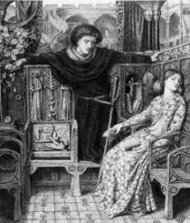 Hamlet and Ophelia, 1858 by Dante Gabriel Charles Rossetti