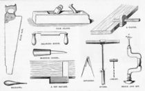 Carpenter's Tools by English School
