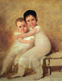 Portrait of the artist's children by Domingos Antonio de Sequeira