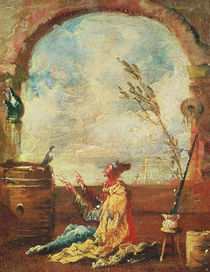 The Poet and the Bird by Francesco Guardi