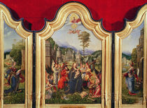 The Holy Family with Saint Catherine and Saint Barbara von Jan Gossaert