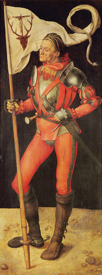 Lukas Paumgartner portrayed as Saint Eustace von Albrecht Dürer