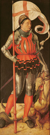 Stephan Paumgartner portrayed as Saint George von Albrecht Dürer