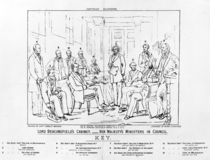 Lord Beaconsfield's Cabinet 1874 - Her Majesty's Ministers in Council by Charles Mercier