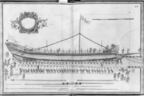 Building, equipping and launching of a galley by French School