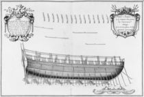 Profile of a vessel, illustration from the 'Atlas de Colbert' von French School