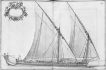 Building, equipping and launching of a galley by French School