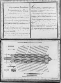 Plan of a galley, twenty-fifth demonstration von French School