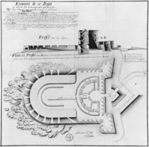 Project of a Fort on the Ile Cigogne by French School