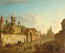 View from the Lubyanka Square to the Vladimir Gate in Moscow von Fyodor Alexeyev