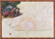 Ms. 988, Tome 3, fol. 39 Map of the town and citadel of Saint-Martin by Sebastien Le Prestre de Vauban