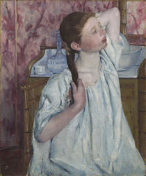 Girl Arranging Her Hair, 1886 by Mary Stevenson Cassatt