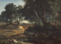 Forest of Fontainebleau, 1834 by Jean Baptiste Camille Corot