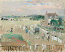 Hanging the Laundry out to Dry von Berthe Morisot